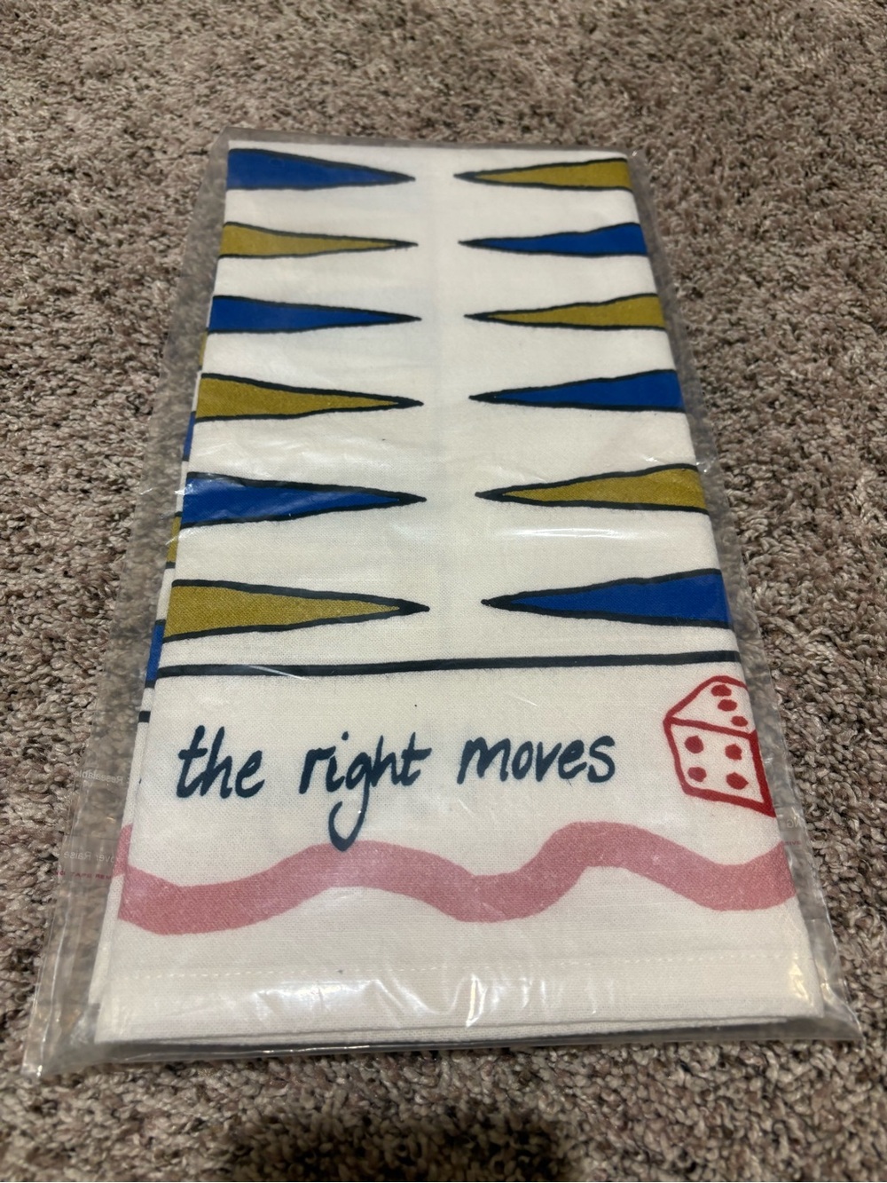 Anthopologie The Right Moves Decorative Cotton Tea Towel